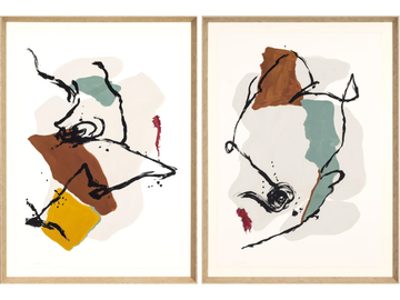 CRONOS I & II - Paper Painting by NOVOCUADRO ART COMPANY - view 2
